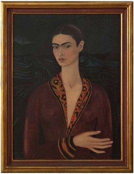 Frida Kahlo - "Autorretrato con Traje de Terciopelo 1926"
